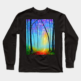 Magical Forest at Sunrise Long Sleeve T-Shirt